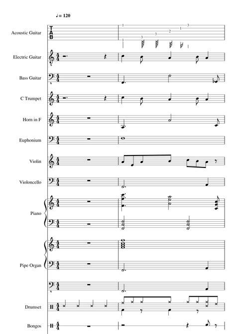 Once No People Sheet music for Piano, Violin, Trumpet other (Mixed Trio) | Musescore.com