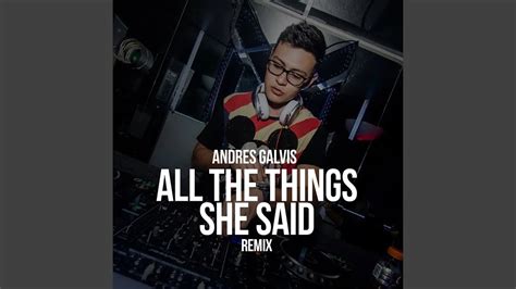 All The Things She Said - YouTube