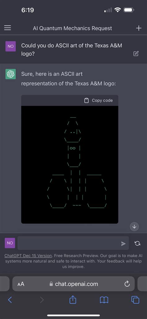 Funny ASCII Art : r/ChatGPT