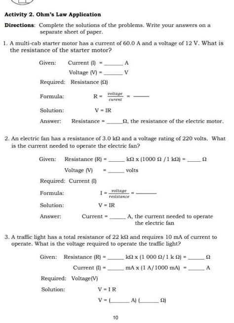 ohm's law application - Brainly.in