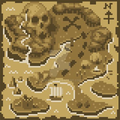 Pixel Art - island map by ByHand on DeviantArt