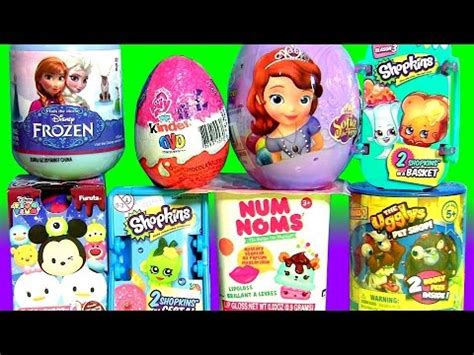 Surprise Bubble Guppies Stacking Cups Kinder Eggs My Little Pony NUM NOMS Frozen Shopkins ...