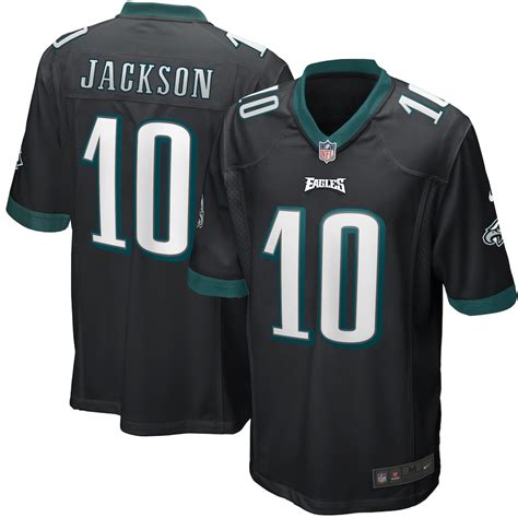 Men's Philadelphia Eagles DeSean Jackson Nike Black Game Jersey