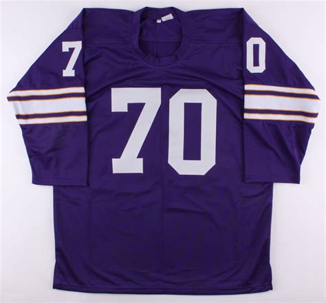 Jim Marshall Signed Vikings Throwback Jersey (TSE COA) | Pristine Auction