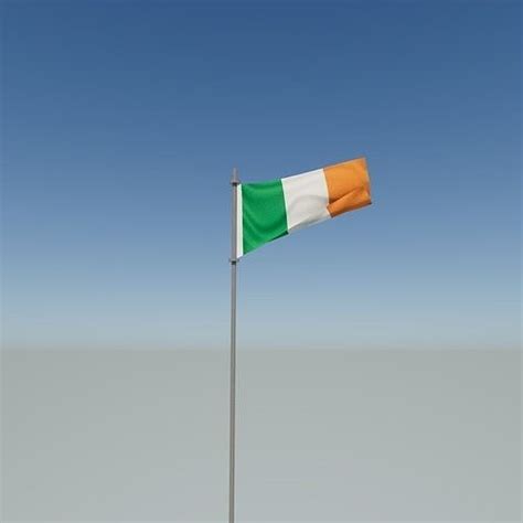 3D model Flag of Ireland VR / AR / low-poly | CGTrader