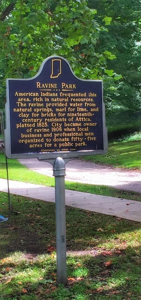 Read the Plaque - Ravine Park