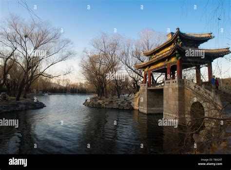 Summer Palace Winter Bridge Stock Photo - Alamy