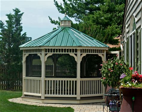 Customer's Photo - 12' Vinyl Single Roof Octagon Gazebo