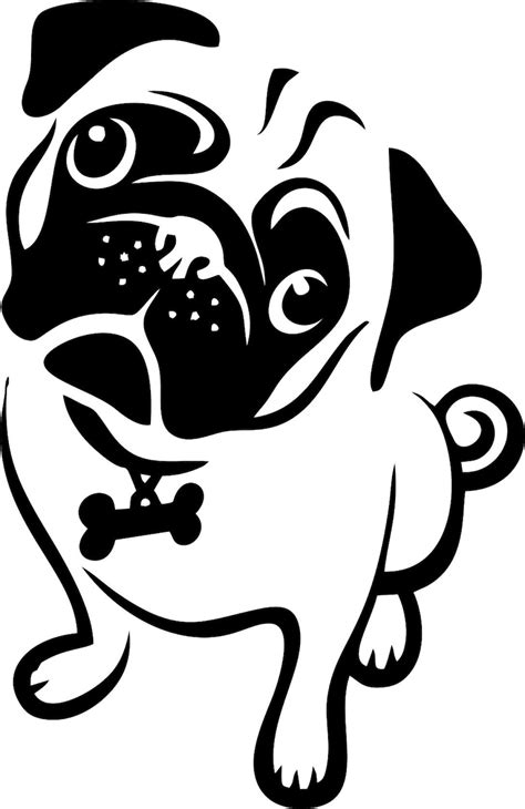 Printable Pug Stencil - Printable Word Searches