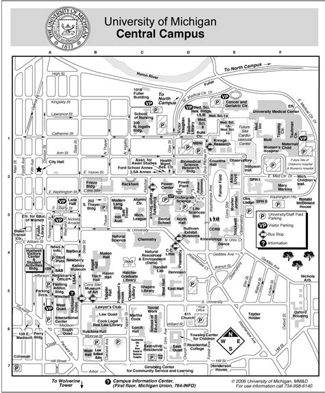 University of Michigan - Ann Arbor Map - Ann Arbor MI • mappery