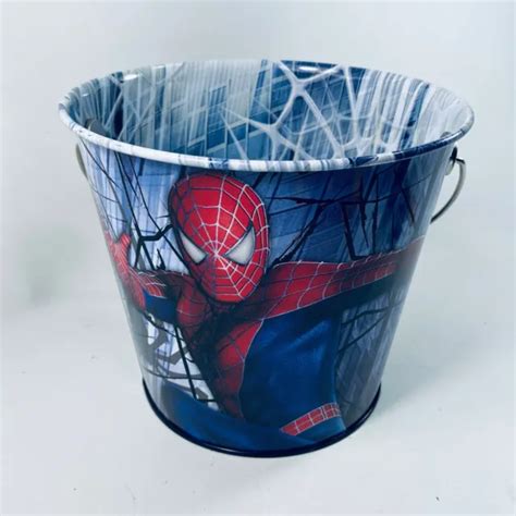 MARVEL STUDIOS SPIDER-MAN 3 The Movie Tin Bucket With Handle 2007 Playworks EUR 22,04 - PicClick FR