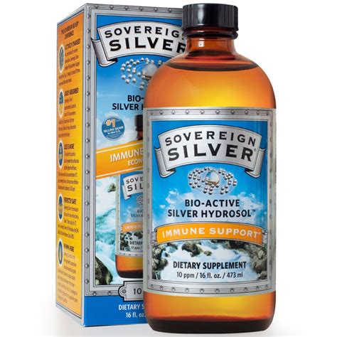 Sovereign Silver, Colloidal Bio-Active Silver Hydrosol, 10 PPM, 16 fl oz (473 ml) - iHerb.com