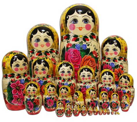 Semyonovskaya 30 Piece Matryoshka | Russian Legacy