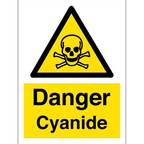 Danger Cyanide Safety Signs - from Key Signs UK