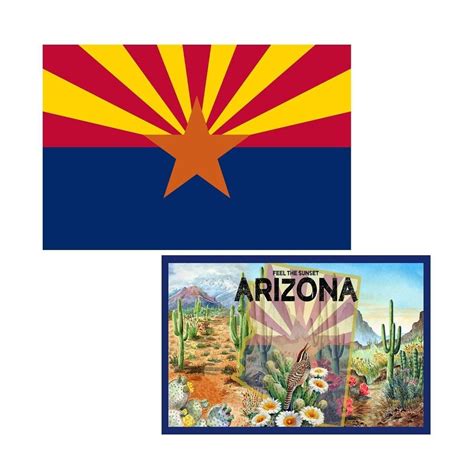 Arizona Flag - Southwest Indian Foundation - 16033-AZ - 16033