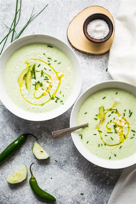 Chilled Cucumber Yogurt Soup - Spoonful of Plants