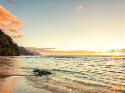 Ocean Landscapes Nature Hawaii Kauai Beaches Desktop HD desktop wallpaper : Widescreen : High ...