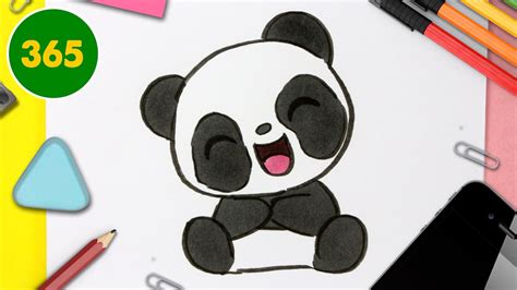 Baby Kawaii Cute Panda Drawing - musingsofthemiddleschoolminds