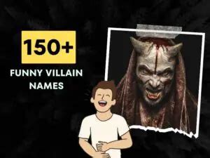 150+ Funny Villain Names (The Funniest Villain Names Ever)