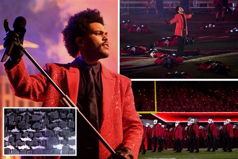 Super Bowl 2021- The Weeknd wows crowd at halftime show as his 'creepy ...