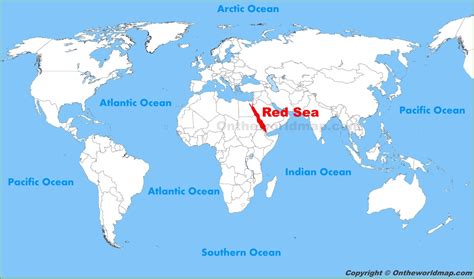 Red Sea location on the World Map - Ontheworldmap.com