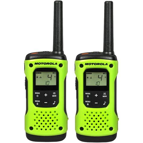 MOTOROLA Talkabout T600 Rechargeable Waterproof 2-Way Radio, Green (2-Pack)-T600 - The Home Depot