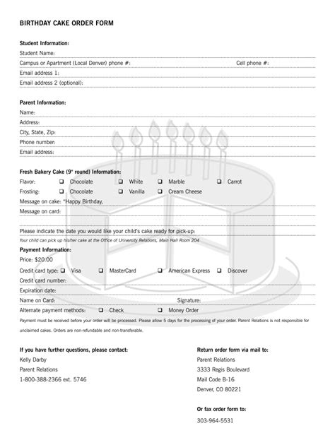 Cake Order Form PDF: Complete with ease | airSlate SignNow