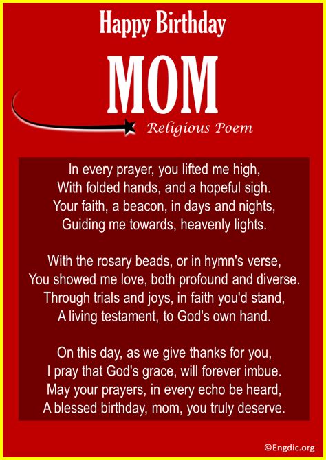 15 Birthday Poems for Mother (Cute & Heart Touching) - EngDic