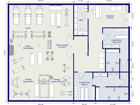 RoomSketcher-Garage-Plans #gymfitnesscenter | Gym design interior, Gym ...