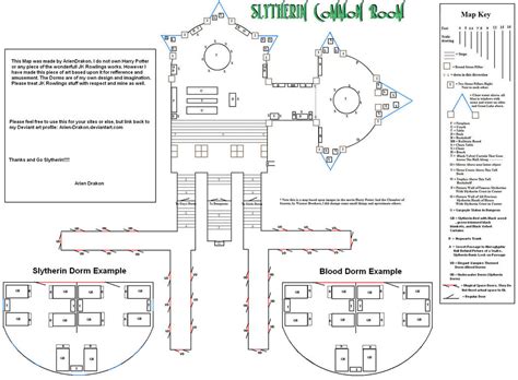 Slytherin Common Room Map Updated by Arien-Drakon by Arien-Drakon on DeviantArt