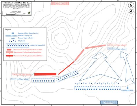 Map of the Battle of Cynoscephalae 197 BC - Phase IV