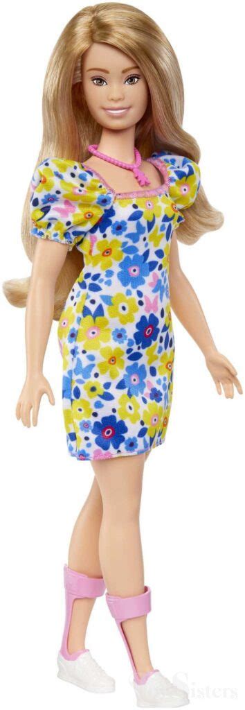 2023 Fashionistas Barbie Down's Syndrome Flower Dress Doll #208 (HJT05) - Toy Sisters