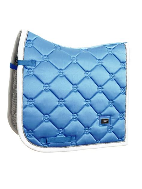 Equestrian Stockholm Dressage saddle pad Parisian Blue - Cheshire Equestrian Center