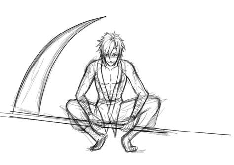 Pose Practising! Crouching and Death scythe by Mizuki-Chan133 on DeviantArt