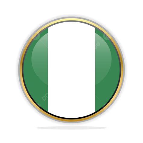 Button Flag Design Template Nigeria Vector, Flag, Vector Flag, Button Flag PNG and Vector with ...