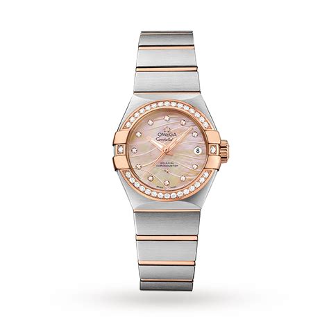 Omega Constellation Ladies 27mm Automatic Co-Axial Diamond Watch | Luxury Watches | Watches ...