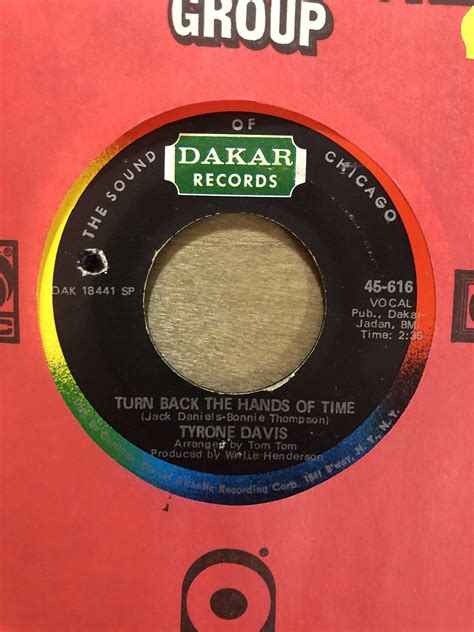 Tyrone Davis - Turn Back The Hands Of Time - 7" single, Vinyl Music - Dakar