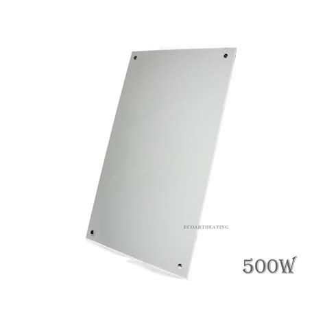 500W*5=2500W White Glass Infrared Radiant Heating Panels Bathroom ...