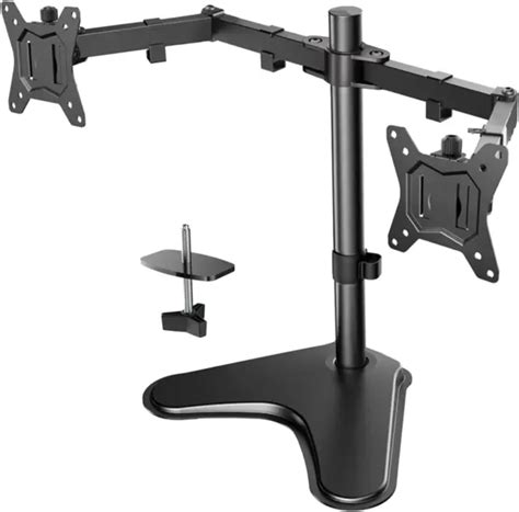 DUAL MONITOR STAND Mount Double Arm Computer for 13 to 32 Inch Multi ...