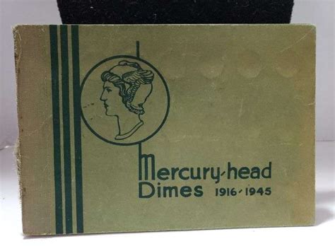 Mercury Head Dimes Collector's Book - 1916-1945 - Few Missing - Trice Auctions