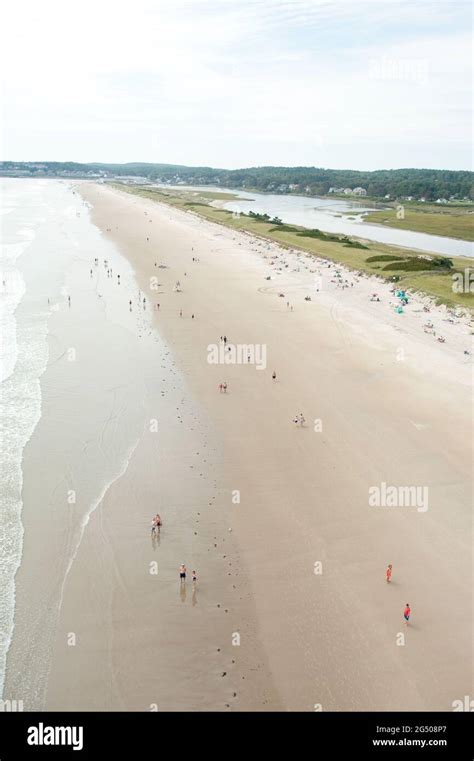 Aerial View of Ogunquit Beach, Ogunquit, Maine, USA Stock Photo - Alamy