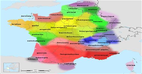 The languages and dialects of France and its surrounding regions ...