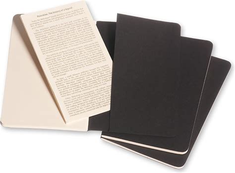 Moleskine Cahier Journals Notebooks P smooth 3 pcs - FormAdore