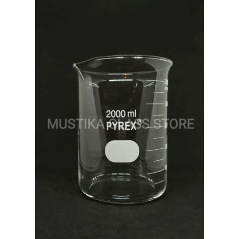 Jual Beaker glass - Gelas kimia 2000ml - 2000 ml pyrex | Shopee Indonesia