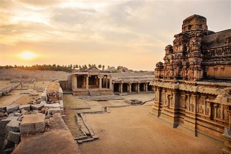 Premium Photo | Beautiful ancient ruins of hazara rama temple in hampi