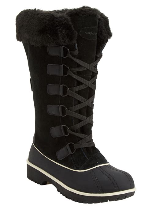 Comfortview® Toby Waterproof Wide Calf Boot| Plus Size Boots | Roaman's