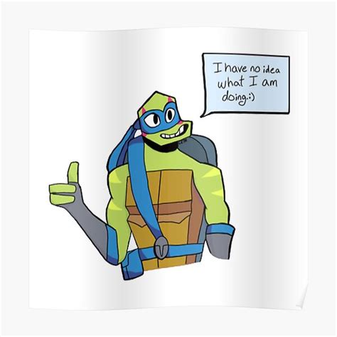 "Rottmnt Leo" Poster by BiPanicDisco67 | Redbubble