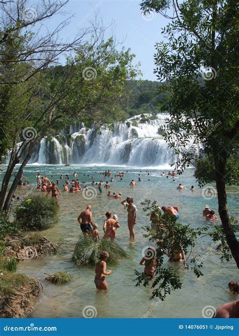 Skradinski Buk, KRKA Waterfall Editorial Photo - Image of green, motton ...