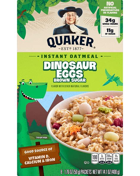 Instant Oatmeal - Dinosaur Eggs® | Quaker Oats