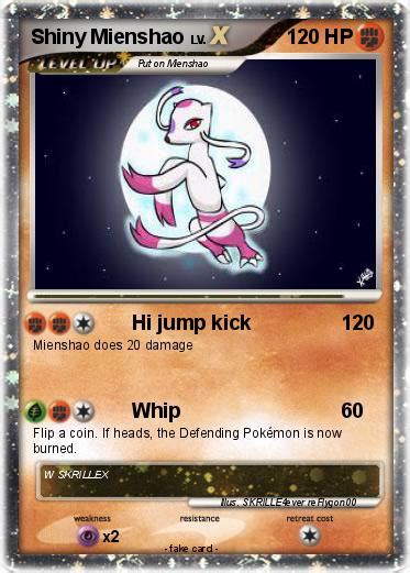 Pokémon Shiny Mienshao 1 1 - Hi jump kick - My Pokemon Card